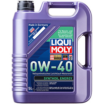 Масло мот. LL-01 (Бензин) LIQUI MOLY Synthoil Energy 0W-40, 5л.
