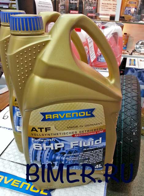 Масло для АКПП 6-ти скоростной  "ATF 6 HP Fluid"  E-81,87,90,91,60,63,65,66, X3(E83),X5(E70), X6(E71)  4л.  